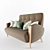 Jensen 2.5 Seater Sofa: Sleek and Comfy 3D model small image 2