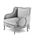 Regal Dining: CHLOE Armchair 3D model small image 3
