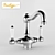 Luxury Chrome Mixer: Nicolazzi Nuova Brenta 3D model small image 1