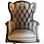 Classic Executive Chair: Sleek Design & Optimal Comfort 3D model small image 2