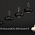 Sleek Space Copenhagen Chair 3D model small image 1