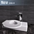 Roca Urbi 4 - Stylish Ceramic Washbasin 3D model small image 1