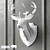 Nature-inspired Safari Deer Bust 3D model small image 2