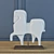 Elegant Prancing Horse Sculpture 3D model small image 2