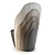 Contoured Wood Armchair 3D model small image 2