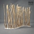 Bleu Nature Wooden Metal Partition 3D model small image 1
