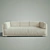 Italian-made Baxter Hard&Soft Sofa 3D model small image 2