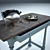 Vintage Warehouse Table 3D model small image 1