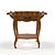 Elegant Louise Oak Serving Table 3D model small image 1
