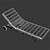 Tribu Kos Lounger: Luxury Teak Relaxation 3D model small image 3