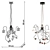 Elegant Murano Glass Chandelier 3D model small image 2