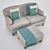Elegant Chopin Sofa by Shopen 3D model small image 2