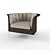 Cozy Comfort: BUTTERCUP Armchair 3D model small image 1