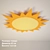 IKEA SMILA SOL - Adorable Children's Sun Wall Light 3D model small image 2