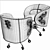 Elegant Visionnaire Mackenzie Chair 3D model small image 3