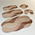 Carmen Acrylic Rugs: Size & Color Options 3D model small image 1