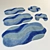 Carmen Acrylic Rugs: Size & Color Options 3D model small image 2
