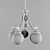 Otela Classic Glass Chandelier 5-Light - E27 Socket 3D model small image 2