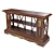 Stella Del Mobile Console Table 3D model small image 2