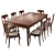 Stella Del Mobile Table & Chairs Set 3D model small image 4