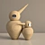 Bird Statuette: A Delicate Homage. 3D model small image 1