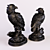  Majestic Eagle Bronze Statue 3D model small image 1