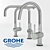 Elegant Grohe Minta Kitchen Faucets 3D model small image 2
