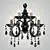 Elegant Ti 5523B Brass Wall Sconce 3D model small image 1
