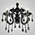 Elegant Ti 5523B Brass Wall Sconce 3D model small image 3