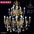 Title: Elegant Masiero ve 784/27 Chandelier 3D model small image 1