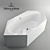 Cetus Hexagonal Bathtub 3D model small image 1