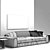 Elegant Malerba Sofa Set 3D model small image 3