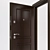 Metal Wood Front Door 3D model small image 2