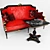 "Grand" "Beatrice" Sofa & Table Set 3D model small image 2