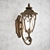 Elegant Black Gold Wall Lamp 3D model small image 1