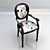 Elegant Vanity Armchair 3D model small image 1