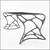 Designer D-Desk: Premium Aluminum Workstation 3D model small image 3