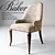 Elegant Baker Dining Chair 3D model small image 1
