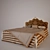 BRAHMS Bed by Angelo Cappellini 3D model small image 1