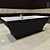 Contemporary White Acrylic Freestanding Bathtub 3D model small image 2