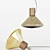 Elegant Wood Muffins Lamp 3D model small image 1