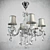 Petala Crystal Chandelier WL1028-06 3D model small image 1