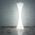 Versatile Floor Lamp-Coathanger: Sleek White Polyethylene Design 3D model small image 1