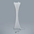 Versatile Floor Lamp-Coathanger: Sleek White Polyethylene Design 3D model small image 2