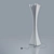Versatile Floor Lamp-Coathanger: Sleek White Polyethylene Design 3D model small image 3