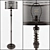 Industrial Moto Floor Lamp 3D model small image 1