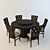 EVANA Dining Group: Stylish Malaysian Set 3D model small image 1