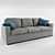 Elizabeth De La Vega Sofa 3D model small image 1