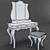 Elegant Provence Vanity Set Oskar 3D model small image 2