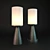 Elegant Frosted Silver Candleholders 3D model small image 1